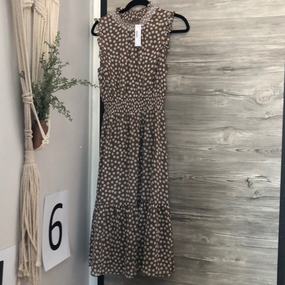 J.Crew Smocked-waist midi dress